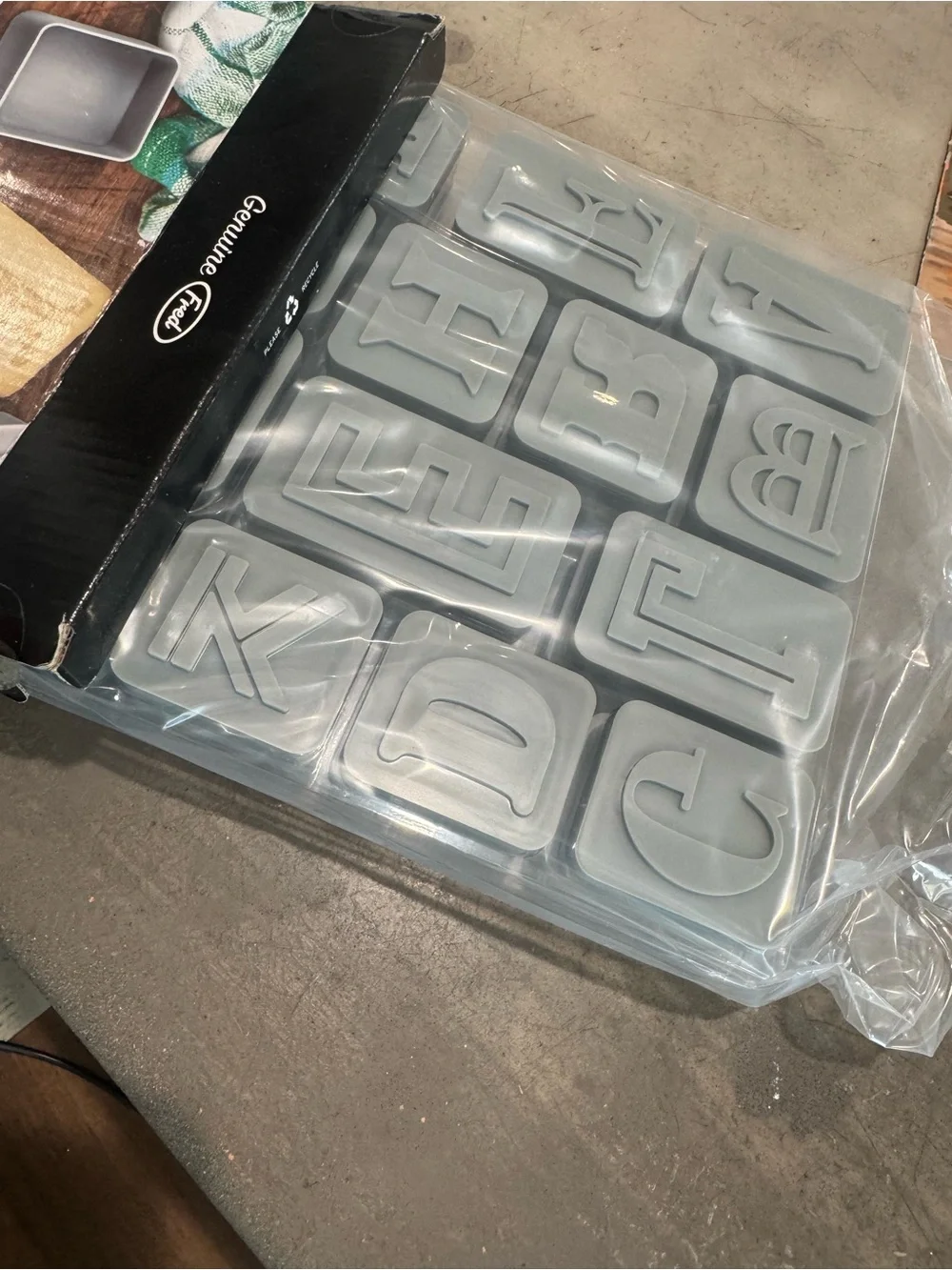 FRED Letter Press Cookie Cutter & Stamper Set-for cookies with something to say!